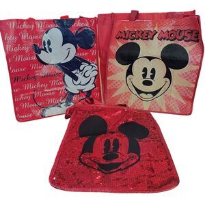 3 Disney Store Mickey Mouse Bags